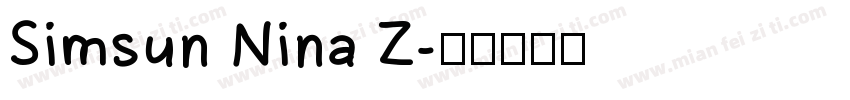 Simsun Nina Z字体转换